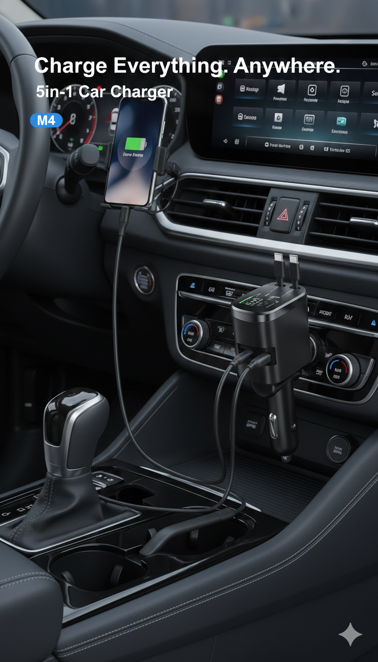 Smart Car Charger – Fast Charging

5 in 1